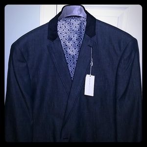 Sean John Men's Blue Blazer XXL 100% Cotton